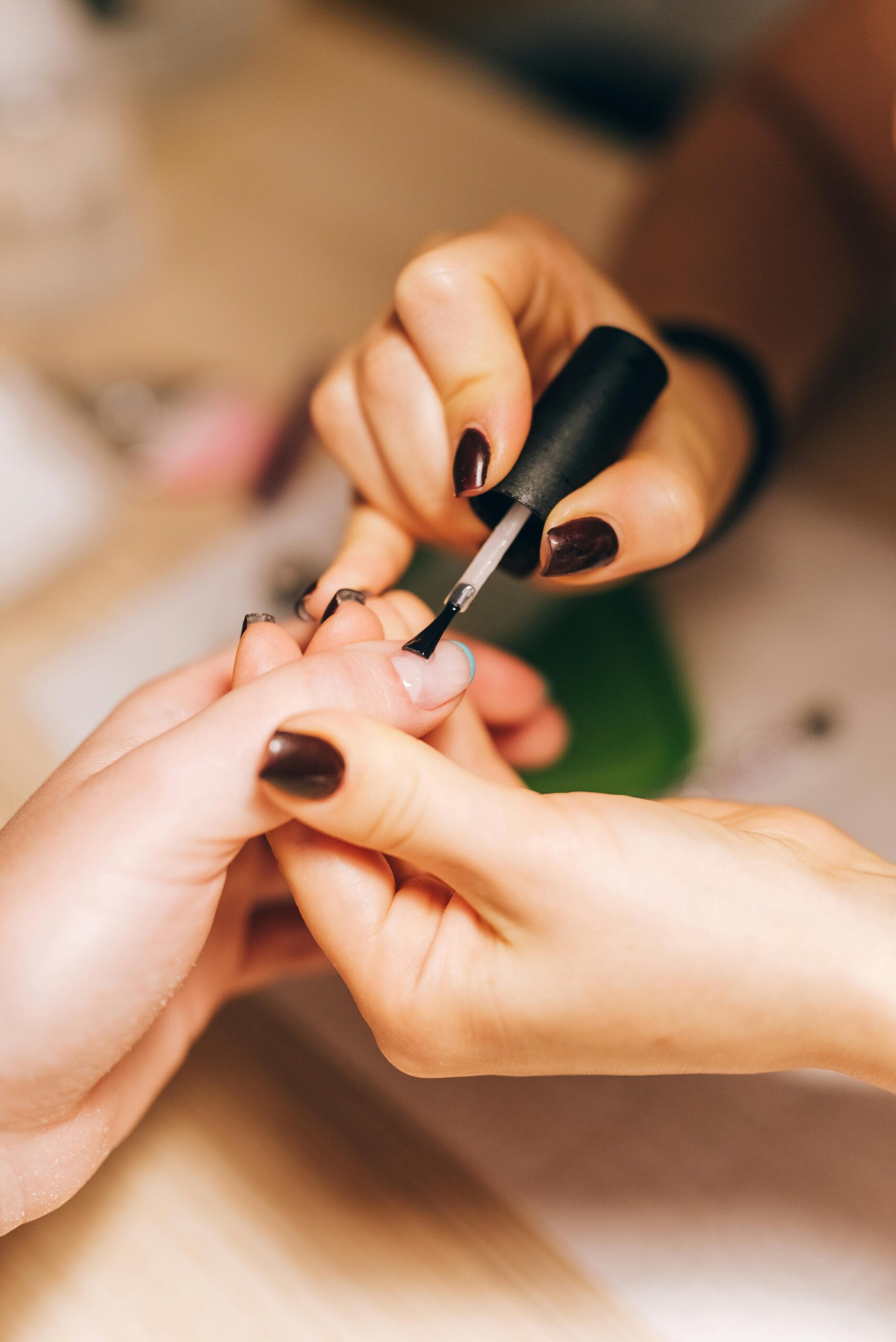black nailart